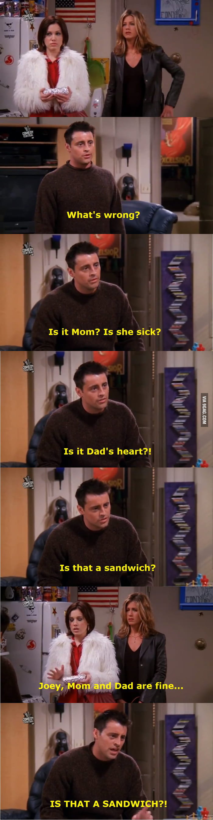 Joey being Joey... - 9GAG