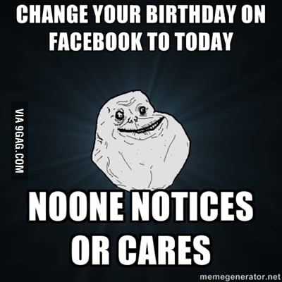 Forever Alone on Facebook - 9GAG