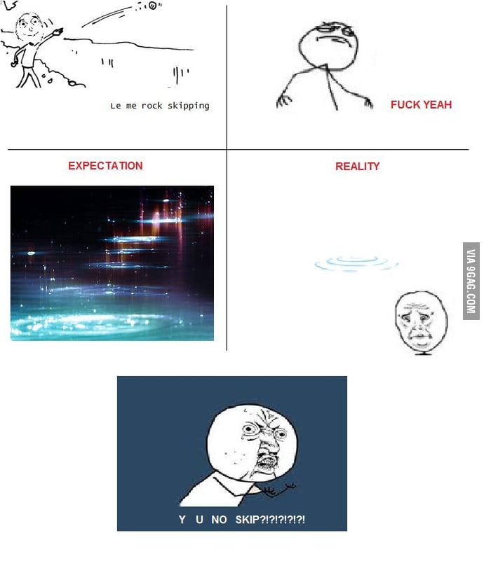 Skip the rock - 9GAG