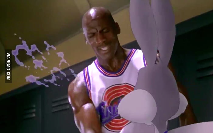 I paused Space Jam at the wrong moment - Funny.