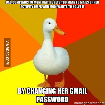 Mom wants to solve a problem with FB notifications for dad - 9GAG