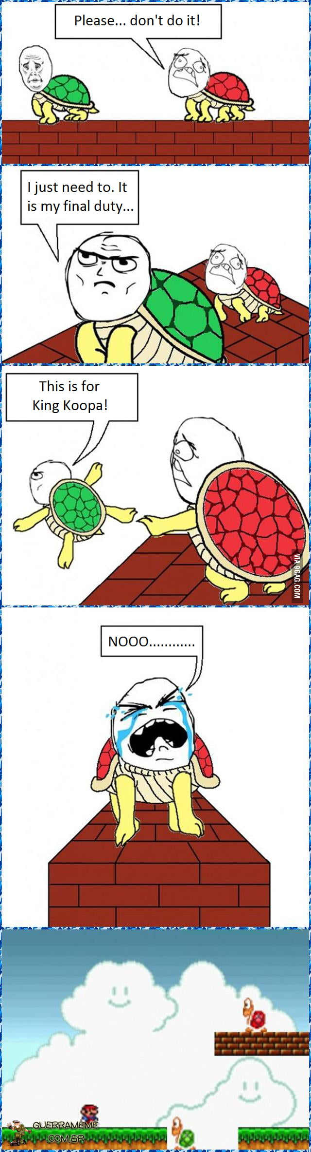 In memory of the green turtle - 9GAG