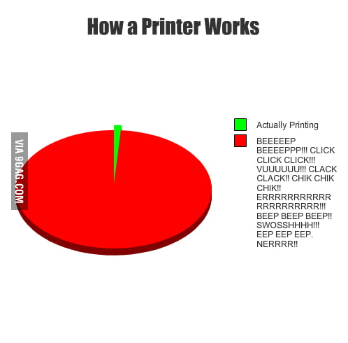 How my printer works - 9GAG