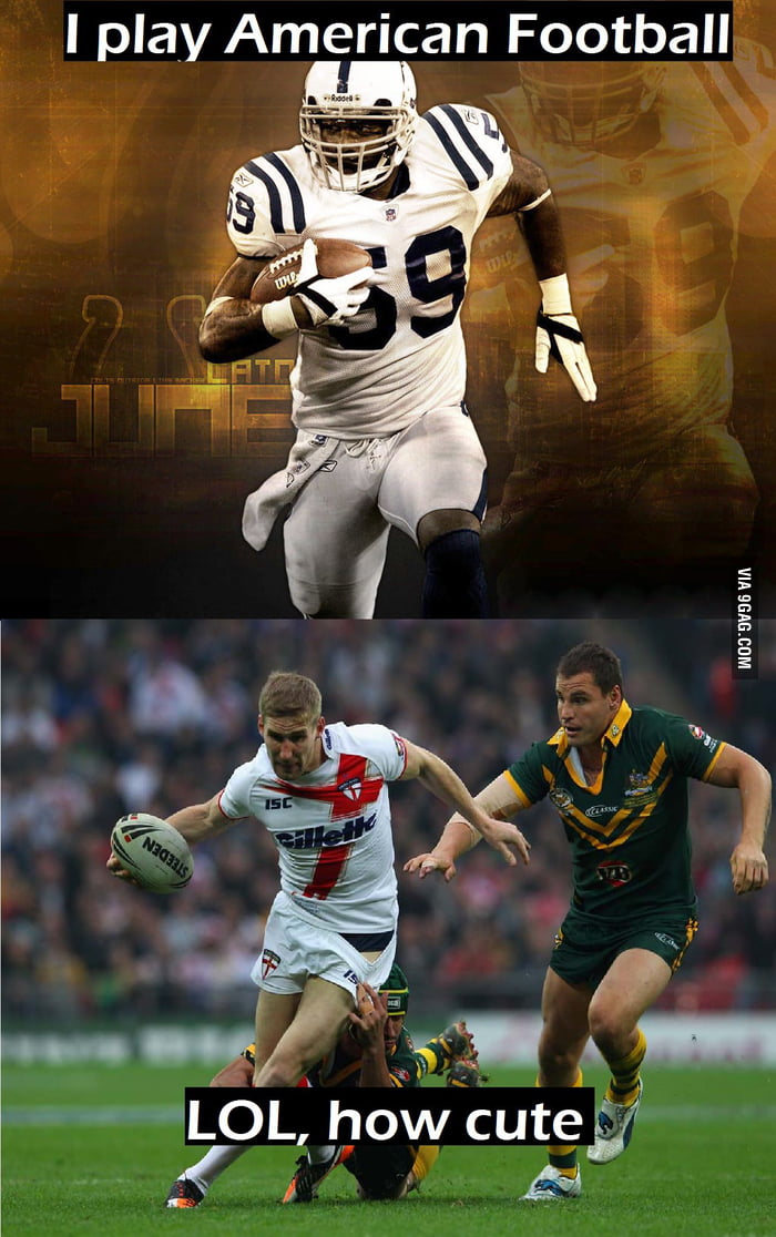 American Football vs. Rugby - 9GAG