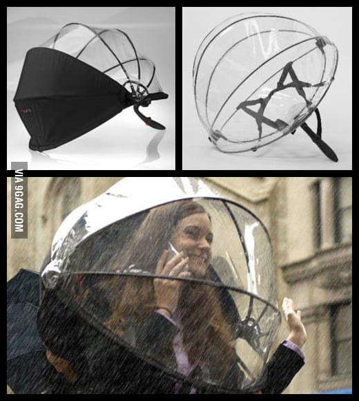 Would you wear this weird looking rain gear? 9GAG