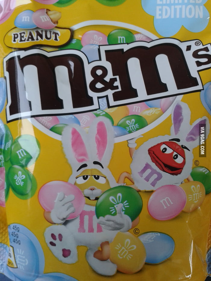 M&M high as f*ck, thinking he's the Easter Bunny and sh*t - 9GAG