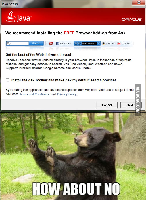 Every time there's a new java version to install.... - 9GAG