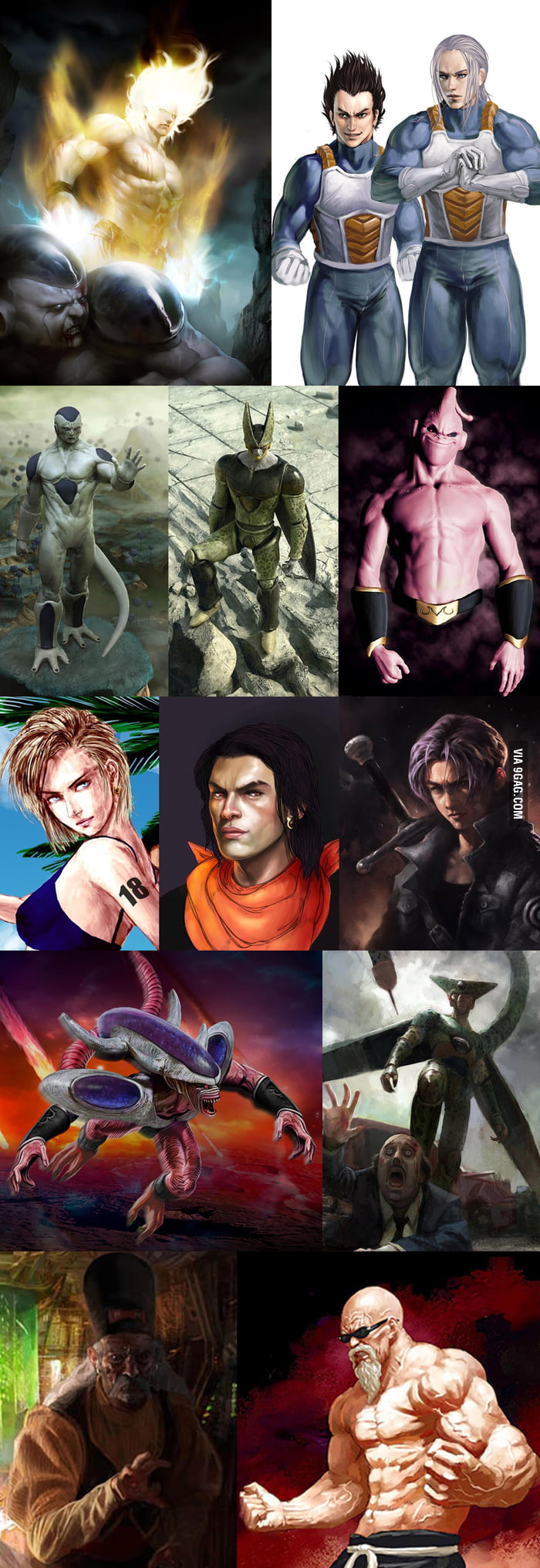 Dragon Ball Z: Realistic art compilation - 9GAG