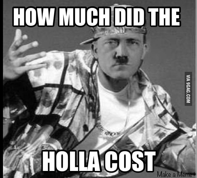 How much did the holla cost 9GAG