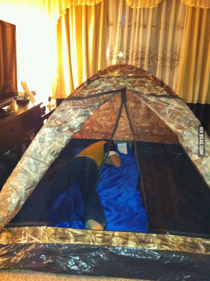 Indoor Camping 9GAG