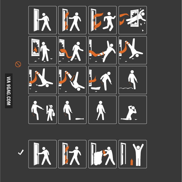 FIRE SAFETY WRONG VS. RIGHT 9GAG