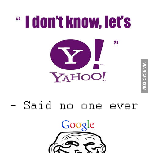 Google troll Yahoo! 9GAG