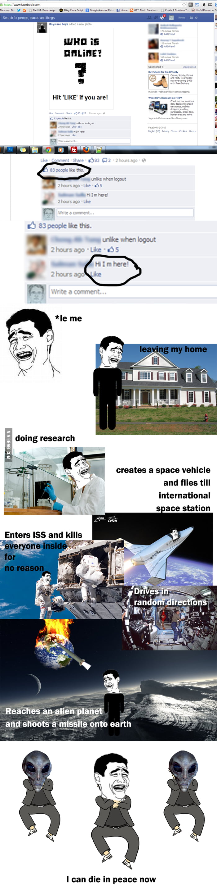 When I get frustrated with stupid facebook posts - 9GAG