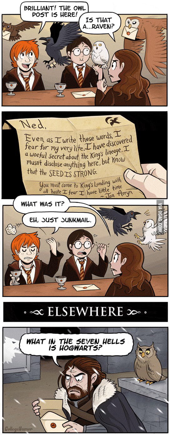 Game of Thrones VS. Harry Potter 9GAG