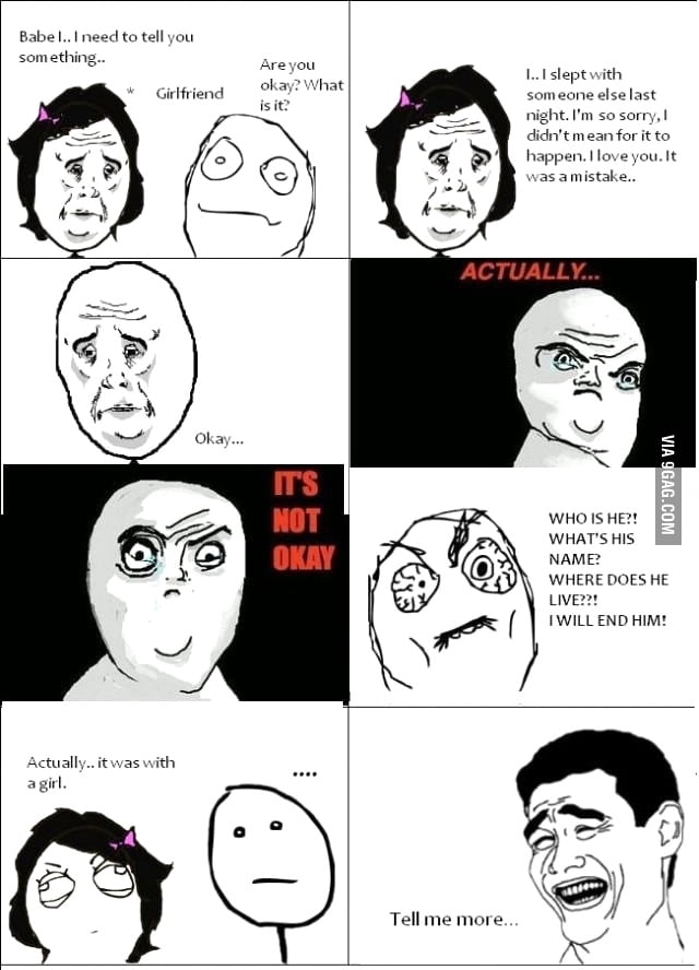 Girlfriend confession - 9GAG