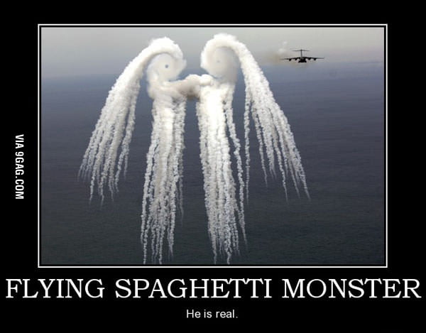 Flying Spaghetti Monster - 9GAG