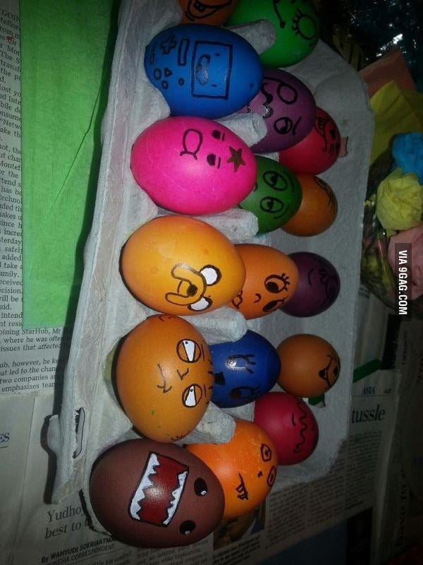 My awesome Easter eggs . I deserve to be an Easter bunny - 9GAG