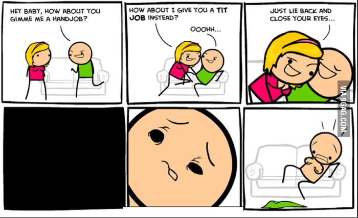 A tit job - 9GAG