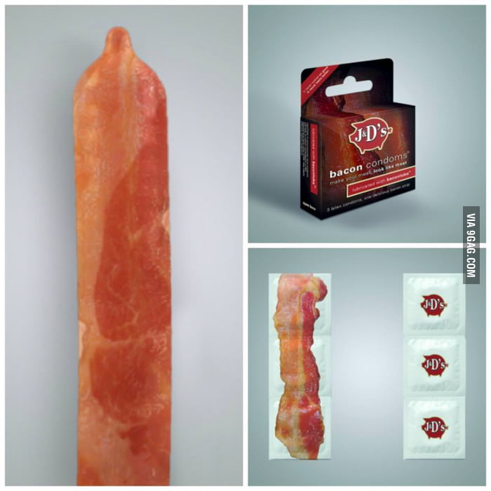 New bacon flavored condoms 9GAG