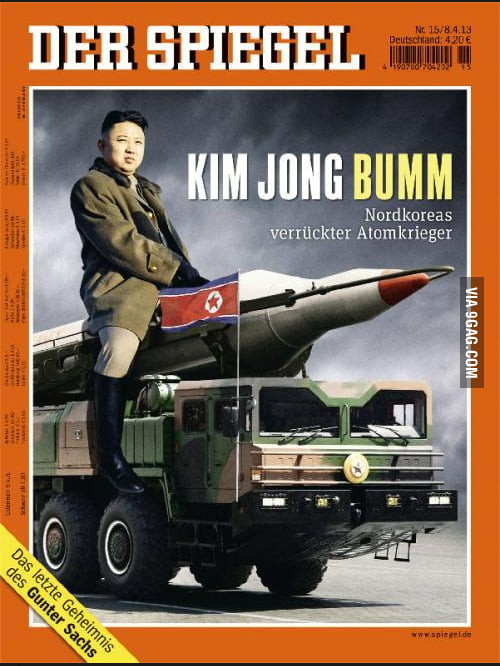 Kim Jong BUMM! - German Newspaper has a delightful sense of humor! - 9GAG