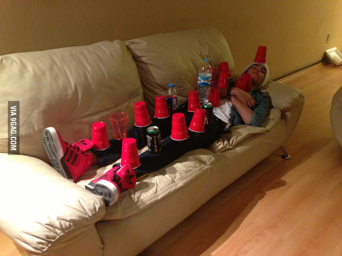 That's what happens when you fall asleep in a party 9GAG