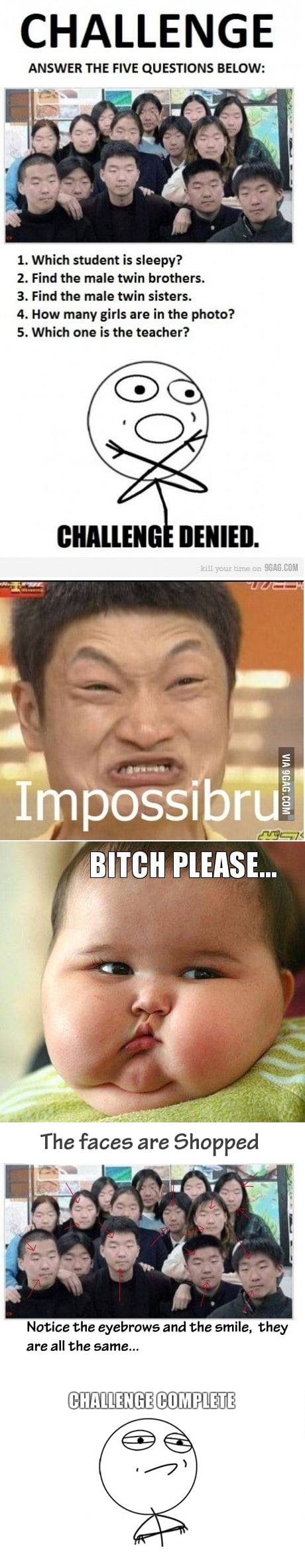 Difficulty level : Asian [FIX] [FIX] (Challenge Complete) - 9GAG