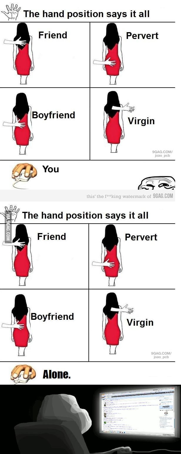 The hand position says it all [FIXED] - 9GAG