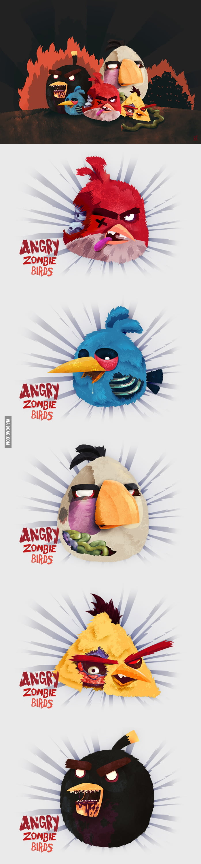 Angry Zombie Birds 9gag