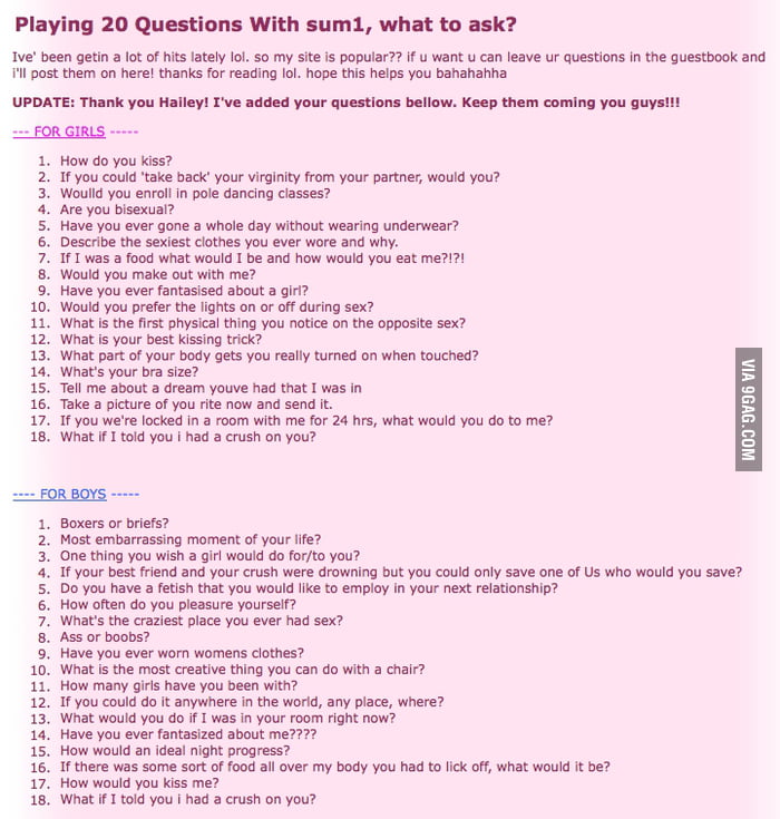 The Awkward Questions Game 9gag