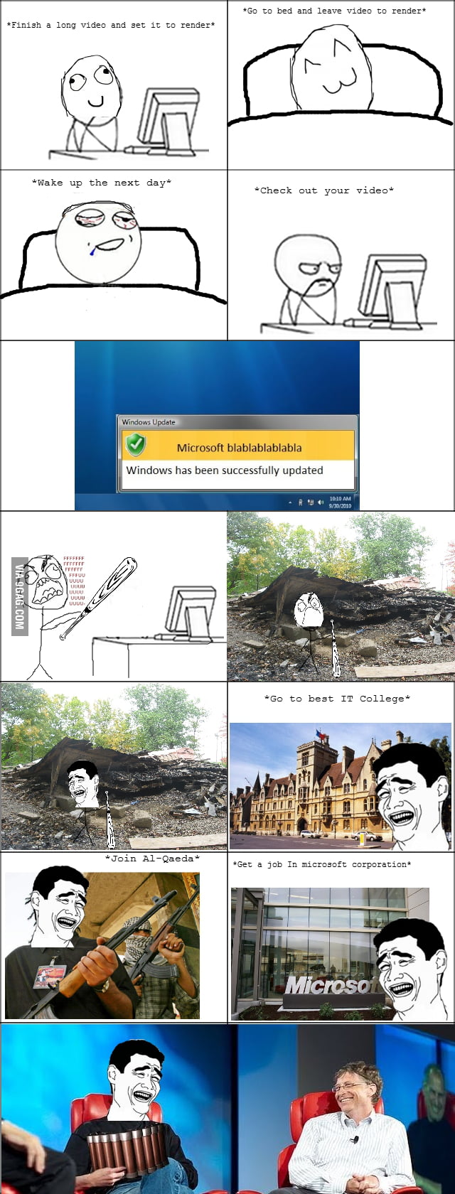 So I had a windows update this morning - 9GAG