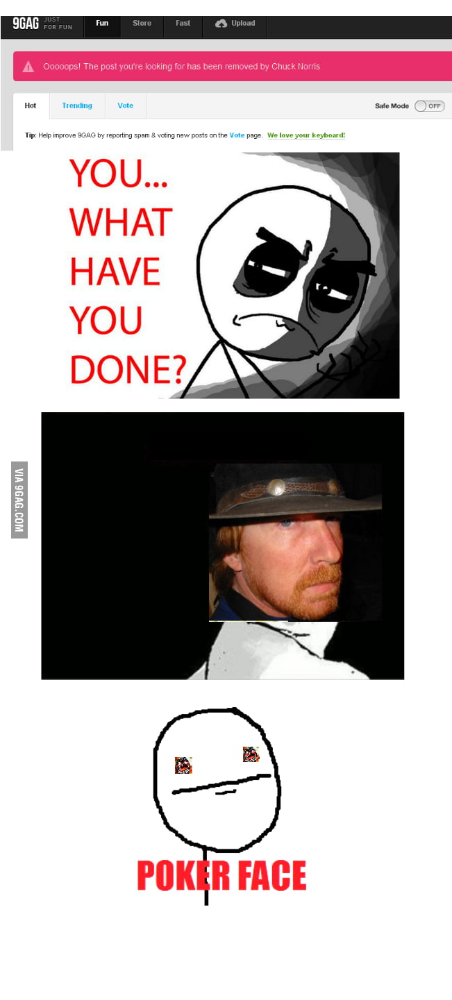 Removed By Chuck Norris Gag