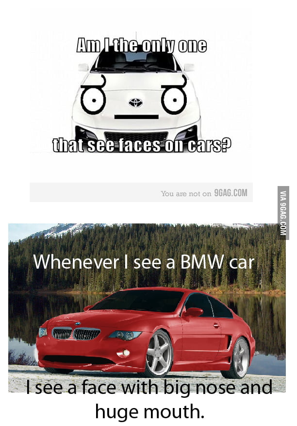 Face on Cars - 9GAG