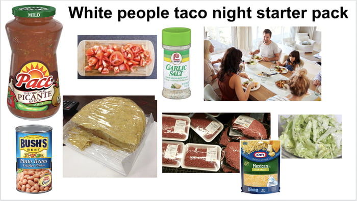 White People Taco Night Starter Pack 9GAG