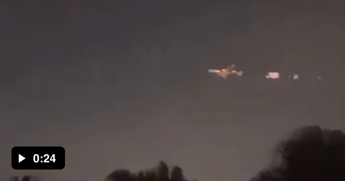 Atlas Air Engine on Fire. Boeing 747 Cargo Plane. (1/18/24) - 9GAG