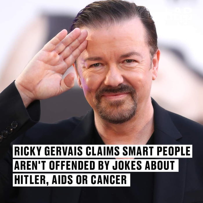 If You Don't Find Dark Humour Funny Then British Comic Ricky Gervais ...