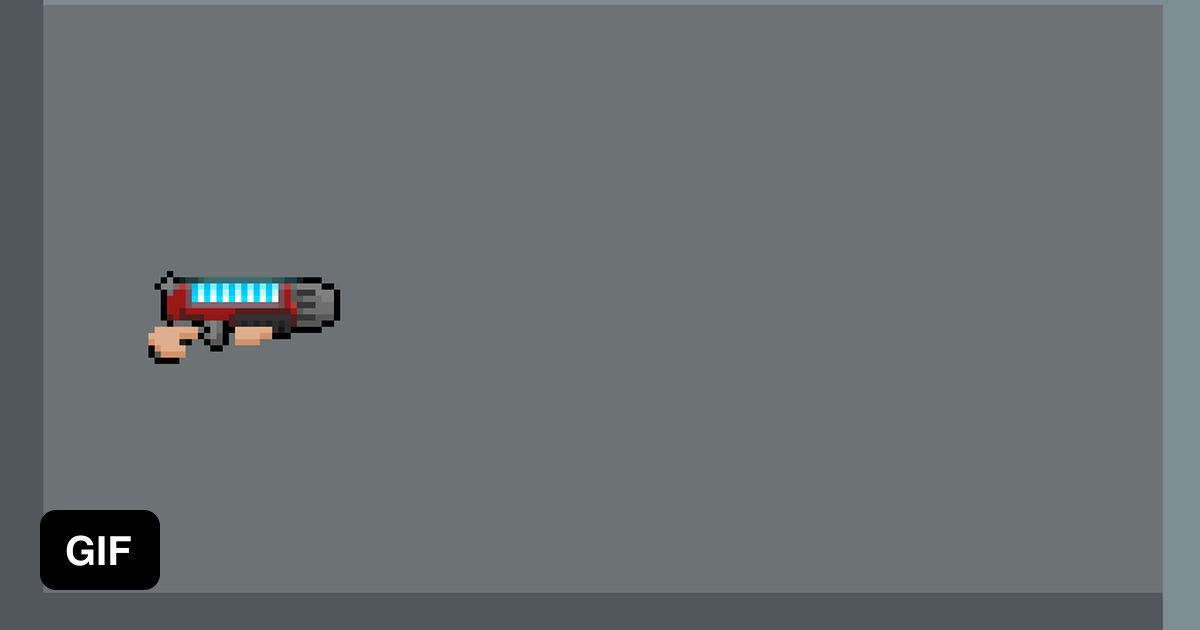 Had a bit of fun animating a pixel art plasma gun ! Punchy ! - 9GAG