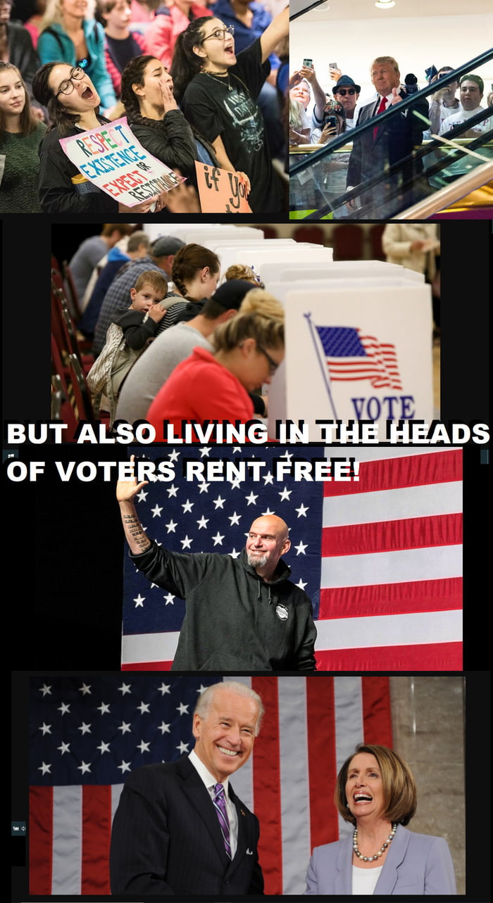 TRUMP STILL LIVING IN THE HEADS OF ALL LIBS RENT FREE... - 9GAG