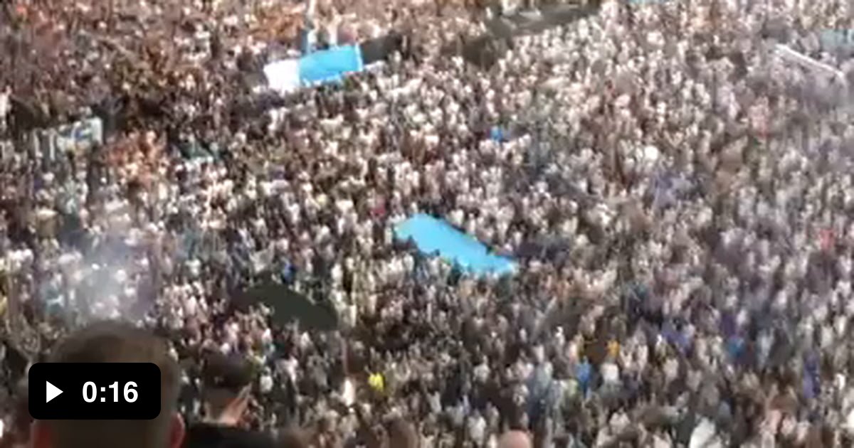 Marseille fans launching fireworks into the away end 9GAG