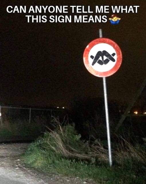 Decoding Roadside Enigma What Does That Sign Mean? 9GAG