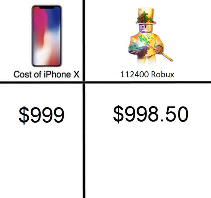 Robux Or Iphone X 9gag - 