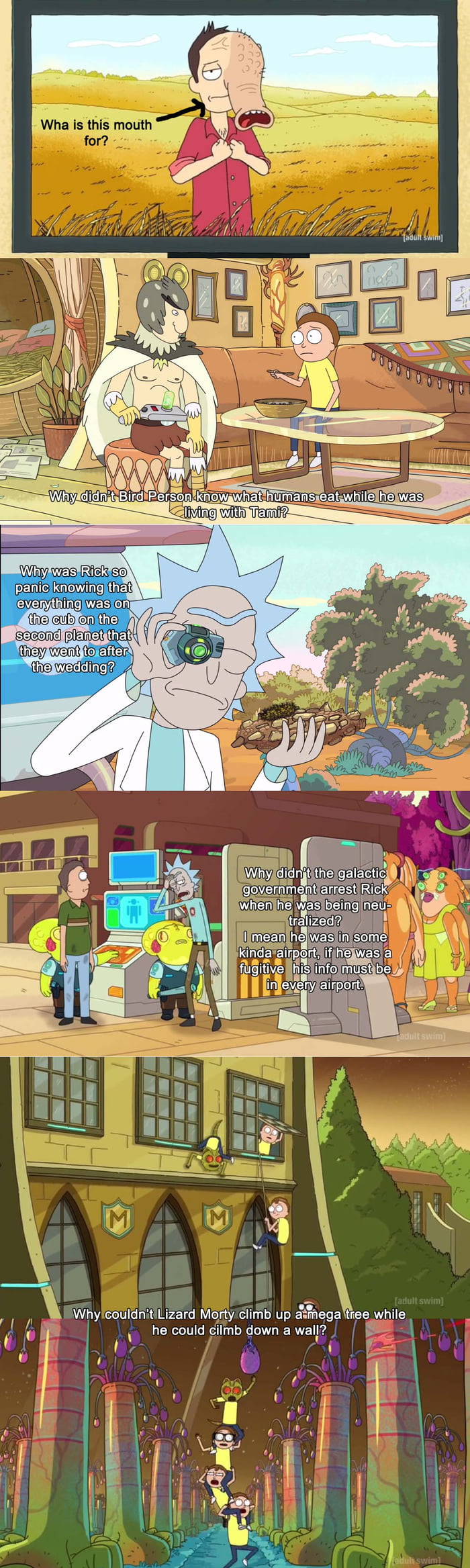 rick and morty mega trees