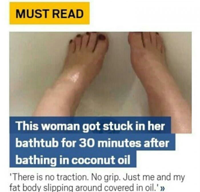 This Women Got Stuck In Her Bathtub For 30 Minutes After Bathing In