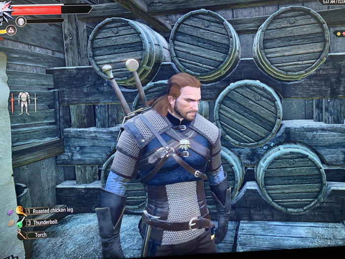 a Ginger half elf, short hair, male, witcher 3, b...