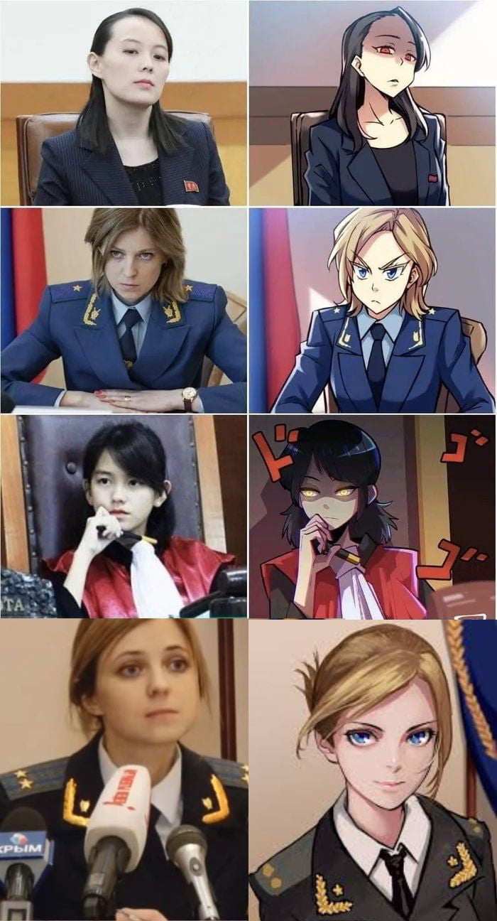 Powerful women drawn as anime characters - 9GAG Powerful women drawn as anime characters - 9GAG