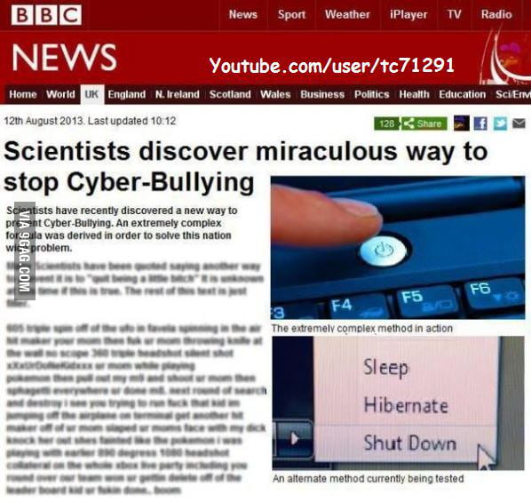 How To Stop Cyber Bullying 9gag