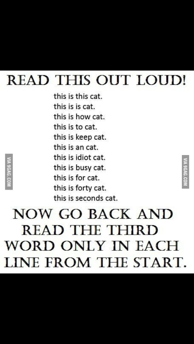 Read it out load - 9GAG