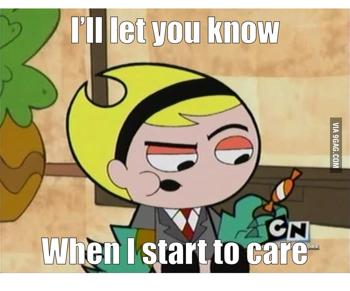 Never seen a cartoon character giving any less damn then Mandy - 9GAG