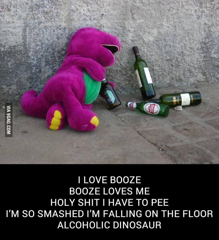 Drunk Barney 9gag