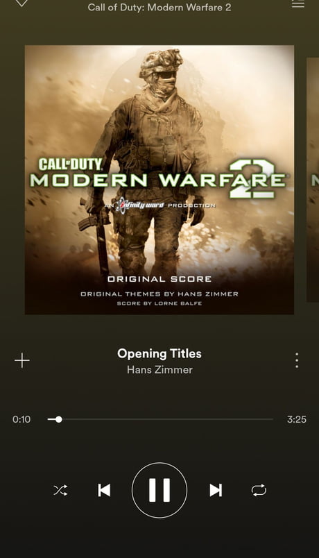 call of duty modern warfare 3 music