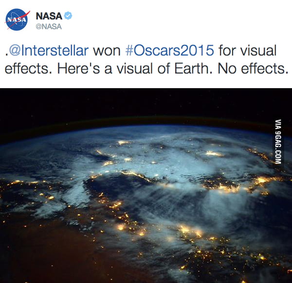 NASA Shows Its Love To Interstellar